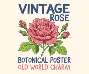 Obraz premium Retro Floral Cluster Art. Groovy 70s Flower Power. Vintage Botanical Illustration. Simple Hand Drawn Blooms. Colorful Spring Flowers.