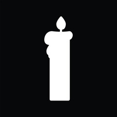 Halloween candle vector illustration