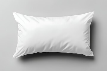 Illustration of white pillow isolated on white background