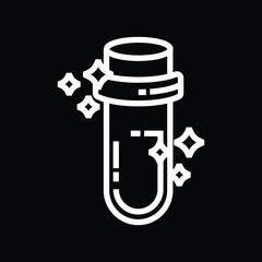 Halloween magic potion bottle vector illustration