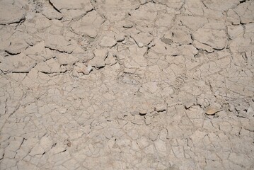 Cracked Earth Texture - Arid Landscape and Environmental Impact.