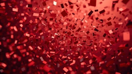 Red Confetti Explosion: Perfect for Jackpot Alerts, Victory Celebrations, Sales Promos, Championship Wins, and Reward Graphics