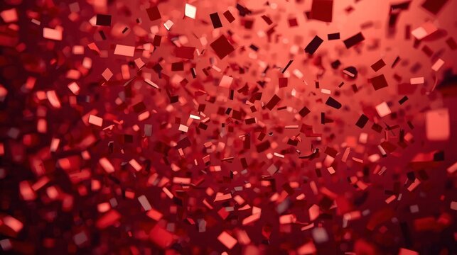Red Confetti Explosion: Perfect for Jackpot Alerts, Victory Celebrations, Sales Promos, Championship Wins, and Reward Graphics