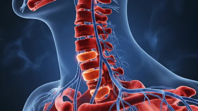 Anatomical Visualization of the Human Spine and Nervous System.