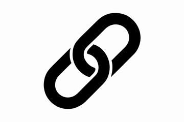 Obraz premium flat black solid vector illustration isolated on white background