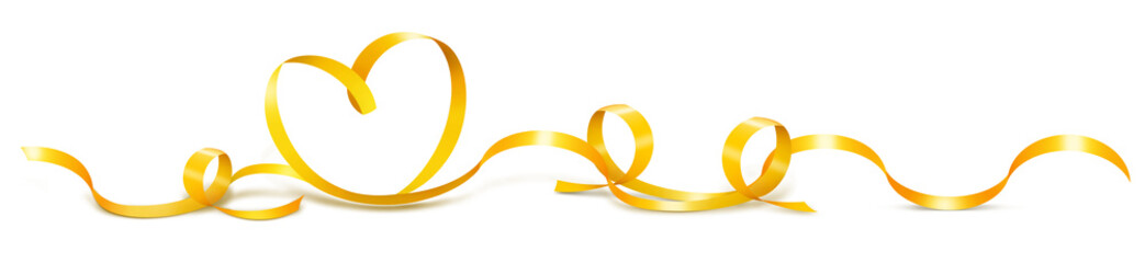 Goldenes Band Herz 2