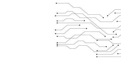 Abstract futuristic circuit board Illustration, Circuit board with various technology elements. Circuit board pattern for technology background