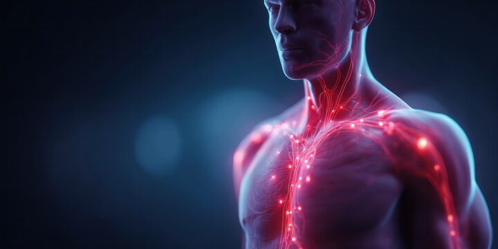 Visualizing human anatomy dynamic body structure virtual environment digital art conceptual design immersive experience