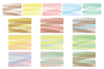 水彩透かしライン　組み合わせ自由