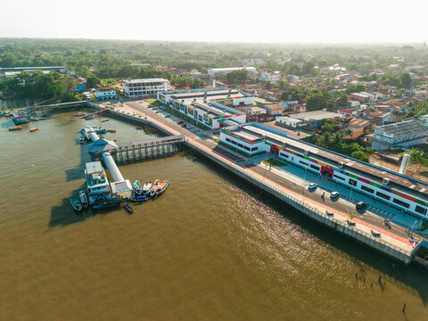 Orla da cidade de Barcarena no Par&aacute;