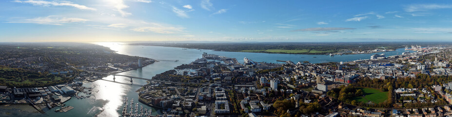 Aerial View The City Southampton