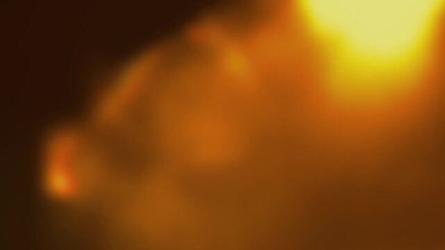 Smooth warm light leak transition brings glowing gentle atmosphere to film visuals