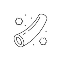 Blood vessel line outline icon