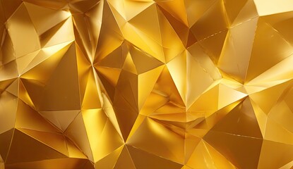 Gold polygon abstract background