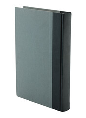 Simple gray book, isolated on transparent background
