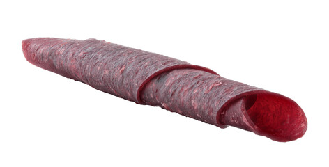 Fruit Pastila roll tube, isolated on transparent background