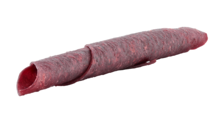 Fruit Pastila roll tube, isolated on transparent background