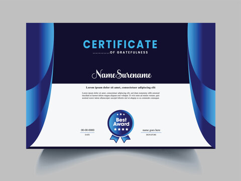 certificate design template
