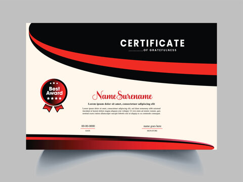 certificate design template - Powered by Adobe