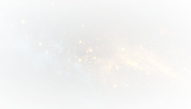 Abstract golden png glitter dust shine effect.