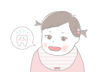 歯が生えた赤ちゃん