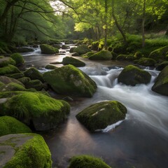 Obraz premium waterfall in the forest