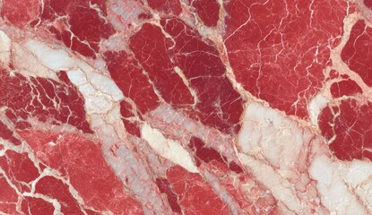 Abstract red and white marble texture