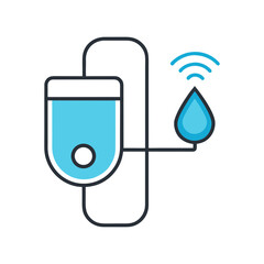 Smart water dispenser with wireless connectivity and level indicator