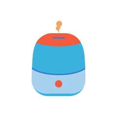 Modern ultrasonic essential oil diffuser emitting a gentle stream of vapor