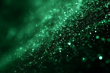 Abstract green gradient with white snow effect