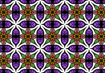  seamless vintage pattern. Floral geometric ornament. Endless texture for wallpaper, surface textures, pattern fills, web page background