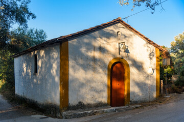 Lefkada, Greece - August 10, 2035: Sacred Church of the Holy Apostles in Lefkada, Greece.