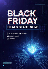 Black Friday deals start now for electronics, gaming, smart home and apparel with futuristic digital designs