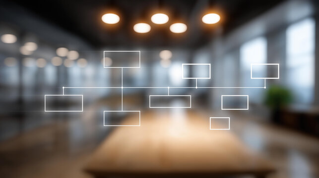 Backend developer roadmap with workflow structure defocused, faceless engineering concept, startup visualization detail, blurred computer background, operations planning concept, t