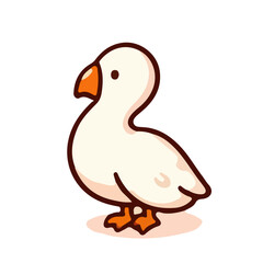 bird illustration on isolated white background
