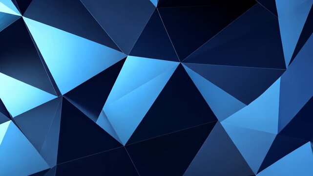 Abstract Blue Geometric Shapes: A mesmerizing display of interconnected blue geometric shapes, creating a dynamic visual narrative of form, texture, and depth.