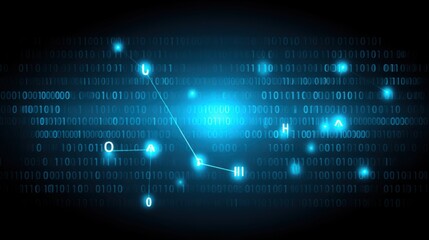 Digital data visualization technology infographic dark background abstract innovative concepts for data analysis