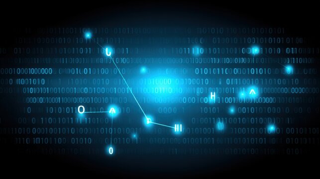 Digital data visualization technology infographic dark background abstract innovative concepts for data analysis