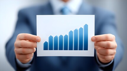 Executive explaining graph chart in graph, executive, employer