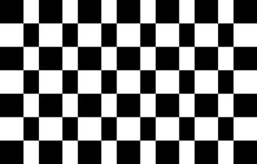 Fototapeta premium 白黒のイレギュラーな市松模様 91マス Web