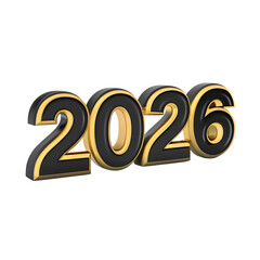 Elegant 2026 numeral design