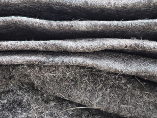 Car air filter that has deteriorated and is past its useful life