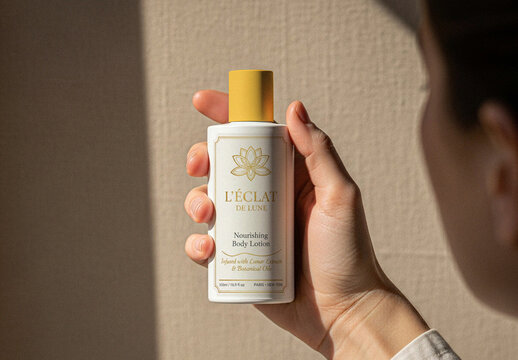 Plastic Cosmetic Bottle Mockup