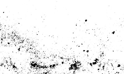Grunge vector texture with rough grain and dust overlay, Monochrome distressed texture with old grunge style