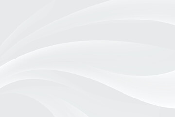 Fototapeta premium Abstract white background with gradient color and artistic dynamic wavy line decoration