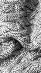 gray cotton fabric with an interesting pattern