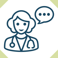 Woman Doctor Icon