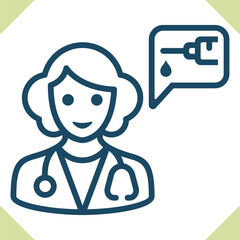 Woman Doctor Icon