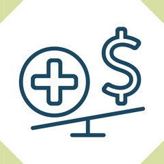 Fototapeta premium Health Insurance Icon