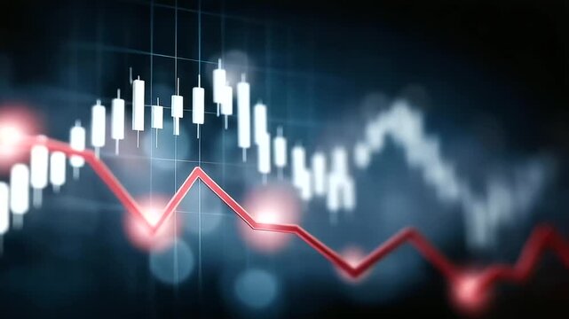 Crashing stock graph with crisis symbols, economic prosperity in risk awareness, market vitality through crash analysis, investment opportunities in recovery planning, consumer eng